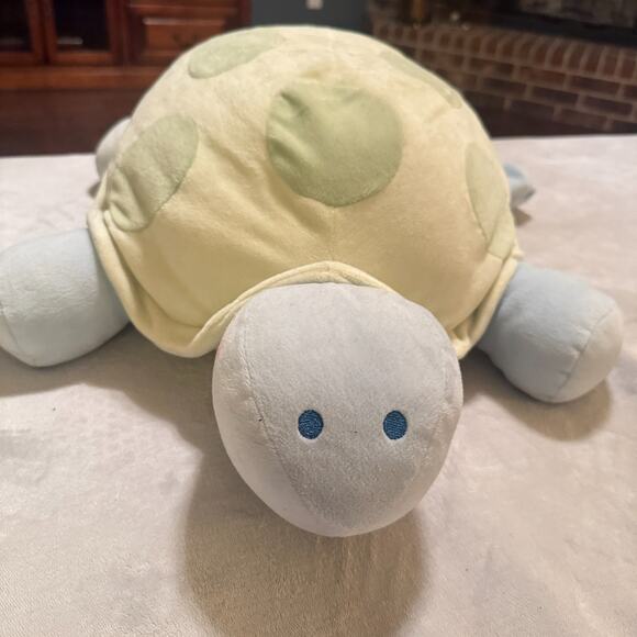 Baby Tikes Turtle Stuffed Toy Plush Large Pastel blue green 21" nursery - Picture 2 of 4